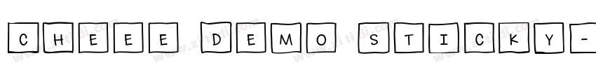 Cheee Demo Sticky字体转换